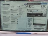 2015 Volvo V60 T5 AWD Window Sticker