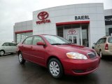 2005 Impulse Red Toyota Corolla LE #92238233