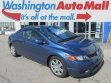 2007 Atomic Blue Metallic Honda Civic LX Coupe #92343864