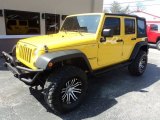 2008 Detonator Yellow Jeep Wrangler Unlimited X 4x4 #92388795