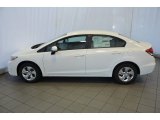 White Orchid Pearl Honda Civic in 2014