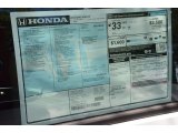 2014 Honda Civic LX Sedan Window Sticker