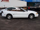 Crystal White Ford Mustang in 1997