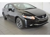 2014 Crystal Black Pearl Honda Civic EX-L Sedan #92488704