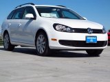 2014 Pure White Volkswagen Jetta TDI SportWagen #92522369