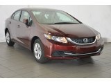 2014 Crimson Pearl Honda Civic LX Sedan #92521994