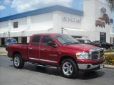 2007 Inferno Red Crystal Pearl Dodge Ram 1500 SLT Quad Cab #9243183