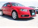 Brilliant Red Audi A3 in 2011