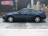 2002 True Blue Metallic Ford Mustang V6 Coupe #9234640