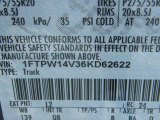 2006 F150 Color Code for True Blue Metallic - Color Code: L2