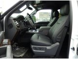 2015 Ford F250 Super Duty Platinum Crew Cab 4x4 Platinum Black Interior