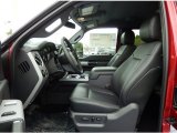2015 Ford F250 Super Duty Lariat Super Cab Black Interior