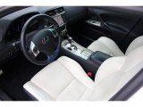 2012 Lexus IS F F Alpine and Black w/White Stitching Interior