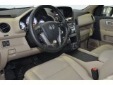 2014 Honda Pilot Touring 4WD Beige Interior