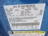 2009 F150 Color Code for Blue Flame Metallic - Color Code: SZ