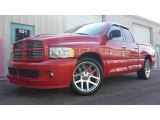 2005 Flame Red Dodge Ram 1500 SRT-10 Quad Cab #92789759