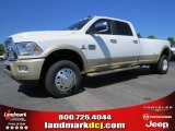 2014 Bright White Ram 3500 Laramie Longhorn Crew Cab 4x4 Dually #92789428