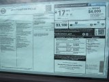 2014 Nissan Frontier Pro-4X Crew Cab 4x4 Window Sticker