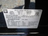 2015 GMC Sierra 3500HD Denali Crew Cab 4x4 Dual Rear Wheel Info Tag
