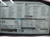 2014 Cadillac ATS 2.0L Turbo Window Sticker