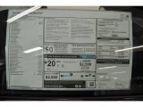 2014 BMW 6 Series 650i Coupe Window Sticker