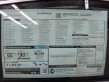 2014 Cadillac ELR Coupe Window Sticker