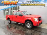 Vermillion Red Ford F150 in 2013