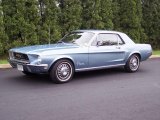 1968 Brittany Blue Metallic Ford Mustang Coupe #9292255