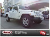 Stone White Jeep Wrangler Unlimited in 2010