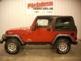 2004 Flame Red Jeep Wrangler X 4x4 #93090602