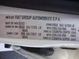 2014 Fiat 500L Pop Info Tag