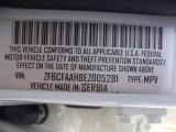 2014 Fiat 500L Pop Info Tag