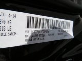 2014 Dart Color Code for Pitch Black - Color Code: PX8