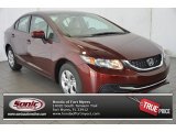 2014 Crimson Pearl Honda Civic LX Sedan #93245604