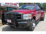 2008 Inferno Red Crystal Pearl Dodge Ram 3500 SLT Quad Cab 4x4 Dually #93289319