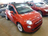 2012 Rosso (Red) Fiat 500 c cabrio Pop #93289456