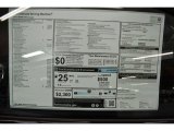 2015 BMW 6 Series 640i Coupe Window Sticker