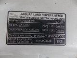 2014 Jaguar F-TYPE V8 S Info Tag