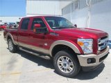 Ruby Red Metallic Ford F250 Super Duty in 2014