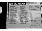 2014 Honda Pilot EX-L Window Sticker