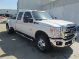 2015 White Platinum Ford F350 Super Duty Lariat Crew Cab 4x4 DRW #93628486