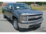 2014 Blue Granite Metallic Chevrolet Silverado 1500 WT Double Cab 4x4 #93632012