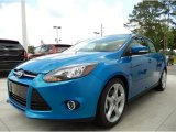 2014 Blue Candy Ford Focus Titanium Sedan #93666906