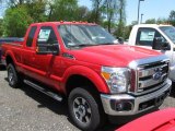 2014 Vermillion Red Ford F250 Super Duty Lariat SuperCab 4x4 #93667275