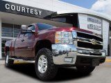 2009 Victory Red Chevrolet Silverado 2500HD LT Extended Cab 4x4 #93705008