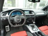 2014 Audi S4 Premium plus 3.0 TFSI quattro Black/Magma Red Interior