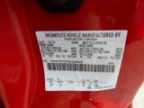 2015 F550 Super Duty Color Code for Vermillion Red - Color Code: F1