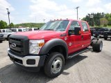 2015 Ford F550 Super Duty XL Crew Cab 4x4 Chassis Front 3/4 View