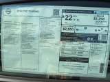 2014 Nissan 370Z Touring Coupe Window Sticker