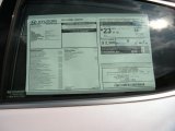 2014 Hyundai Azera Limited Sedan Window Sticker